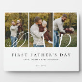 Dad Photo Collage First Father's Day Keepsake Gift フォトプラーク (正面)