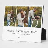 Dad Photo Collage First Father's Day Keepsake Gift フォトプラーク (側面)