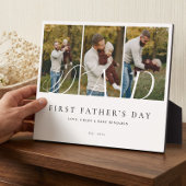 Dad Photo Collage First Father's Day Keepsake Gift フォトプラーク