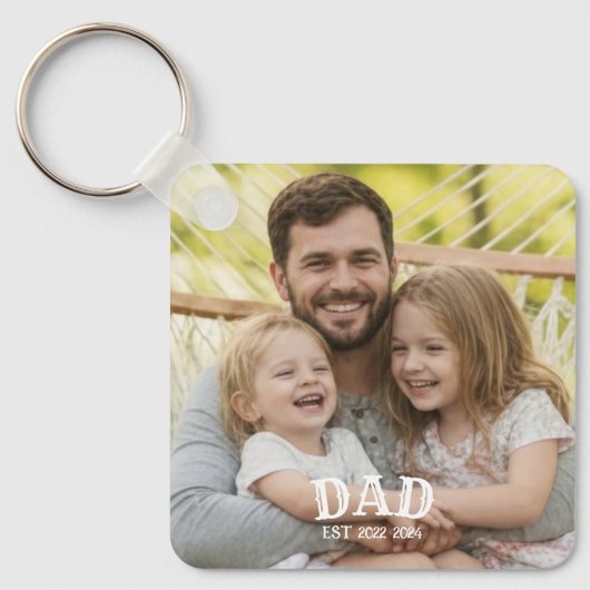 Dad Photo Established キーホルダー (正面)