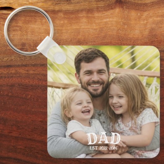 Dad Photo Established キーホルダー (正面)