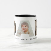 Dad Photo Father's day Collage Mug マグカップ (中央)