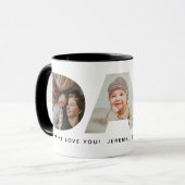 Dad Photo Father's day Collage Mug マグカップ (正面左)