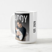 Dad Photo This Year Name Best Daddy Ever コーヒーマグカップ (正面左)