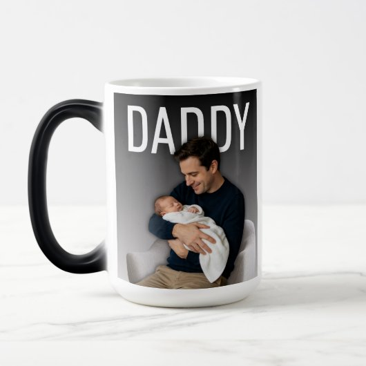 Dad Photo This Year Name Best Daddy Ever モーフィングマグカップ (左)