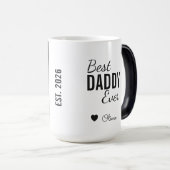 Dad Photo This Year Name Best Daddy Ever モーフィングマグカップ (正面右)
