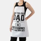 Dad Photographer Vintage Engraving Shirt Design_1 エプロン (インサイチュ)