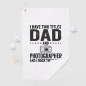 Dad Photographer Vintage Engraving Shirt Design_1 ゴルフタオル (インサイチュ)