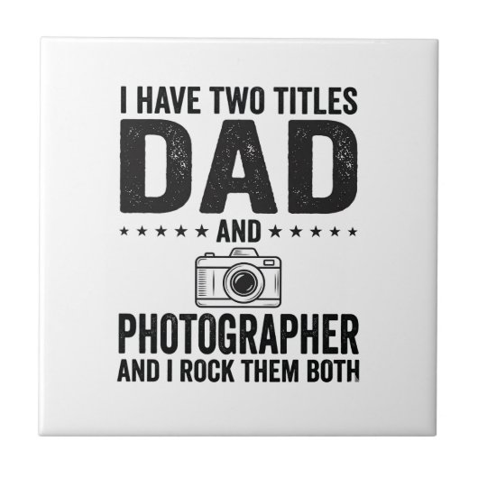 Dad Photographer Vintage Engraving Shirt Design_1 タイル (正面)
