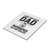 Dad Photographer Vintage Engraving Shirt Design_1 タイル (側面)