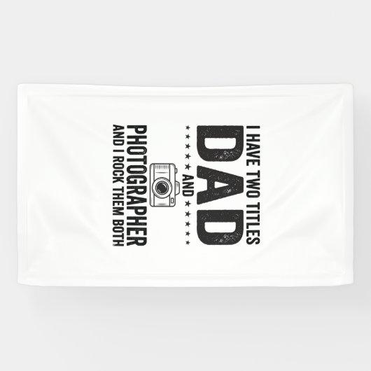 Dad Photographer Vintage Engraving Shirt Design_1 横断幕 (横)