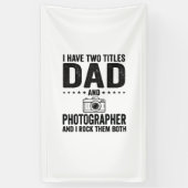 Dad Photographer Vintage Engraving Shirt Design_1 横断幕 (縦)