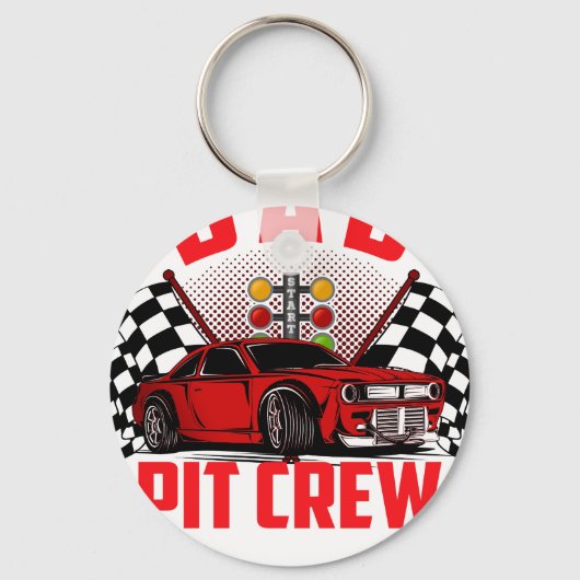 dad pit crew キーホルダー (正面)