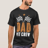 Dad Pit Crew Wheel Tracks Race Brake Luxurious Rac Tシャツ (正面)