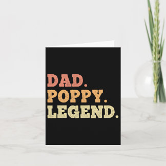 Dad Poppy Legend Retro Vintage Funny Legendary  カード