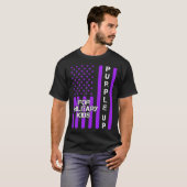 Dad Purple Up Military Child Kids Appreciation Ame Tシャツ (正面フル)