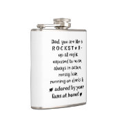 Dad Rockstar 6oz Flask, Birthday Gift From Baby,   フラスク (右)