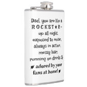 Dad Rockstar 8oz Flask, Birthday Gift From Kids, フラスク (右)