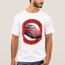 Dad Rods Car Club レッド ピープルズカーTシャツ