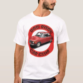 Dad Rods Car Club Red 2001 Car T-Shirt Tシャツ