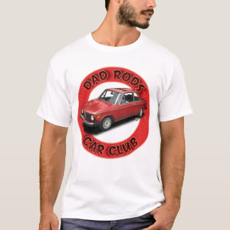 Dad Rods Car Club Red 2001 Car T-Shirt Tシャツ