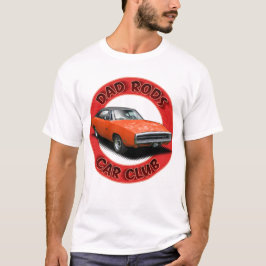 Dad Rods Car Club Red Charger Car T-Shirt Tシャツ