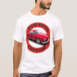Dad Rods Car Club Red Ghia Car T-Shirt Tシャツ