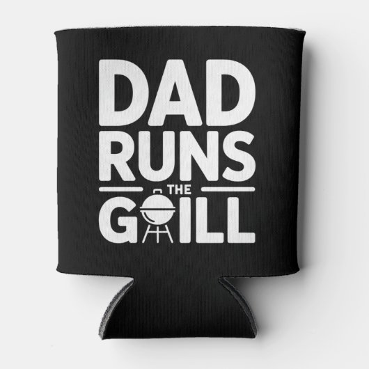 Dad Runs the Grill Fun BBQ 缶クーラー (正面)