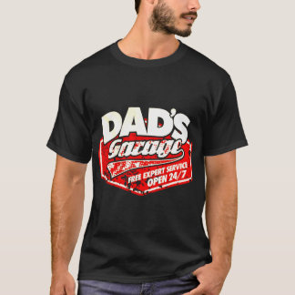 Dad_sのガレージメンズパパのためのおもしろいな車整備士のギフト Tシャツ