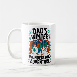 Dad’s Winter Wonderland Adventure Design コーヒーマグカップ