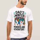 Dad’s Winter Wonderland Adventure Design Tシャツ (正面)