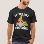Dad Saying Fathers Day Gnome For School Bus Driver Tシャツ (正面)