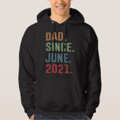Dad Since June 2021 パーカ (正面)