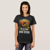 Dad Skid Steer Operator Father Construction Heavy  Tシャツ (正面フル)