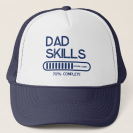 Dad Skills 70%完了 ローディング ネイビーブルー キャップ