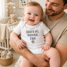 Dad Soccer Fan Baby Name Custom
