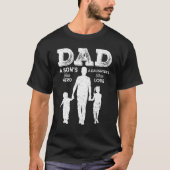 Dad Sons First Hero Daughter Love Funny For Father Tシャツ (正面)