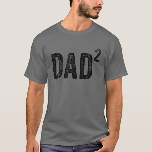 Dad Squared Dad Of Two Twin Funny Tシャツ (正面)
