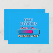 Dad Stories Loading Bitte Bitte warten ポストカード (正面/裏面)