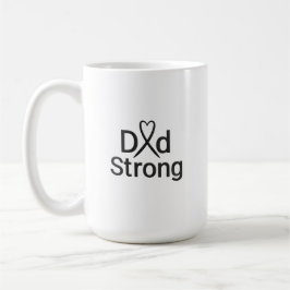 Dad Strong Cancer Awareness Mug – Inspirational Gi コーヒーマグカップ
