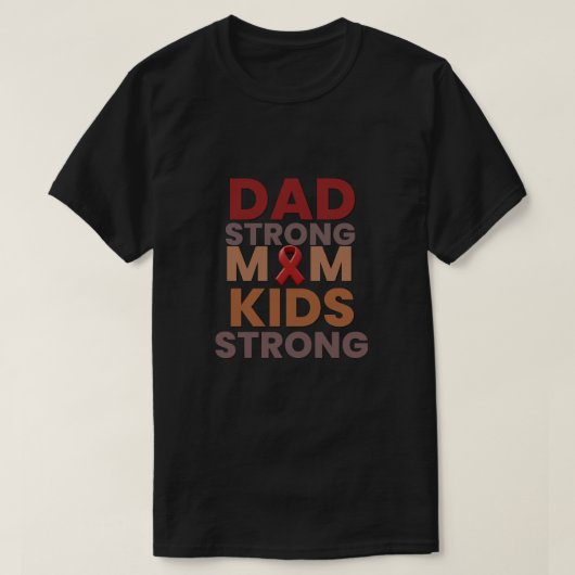  Dad Strong Cancer Awareness Shirt – Minimalist Su Tシャツ (デザイン正面)