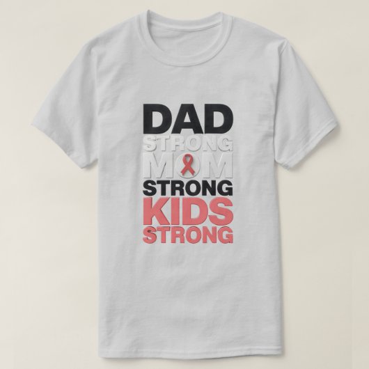  Dad Strong Cancer Awareness Shirt – Minimalist Su Tシャツ (デザイン正面)