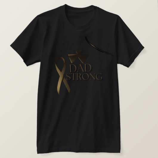 Dad Strong Cancer Awareness Shirt – Strong Dad Ins Tシャツ (デザイン正面)
