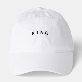 DAD Strong KING Text Comfortable White-Cap Looking キャップ