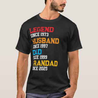 Dad T Shirt Legend Husband Grandad Custom Year Tシャツ