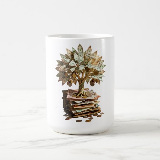 Dad Tax Collector T Shirt, Fees Collected Daily コーヒーマグカップ (中央)