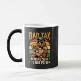 Dad Tax Funny Bear Father Humor Design モーフィングマグカップ