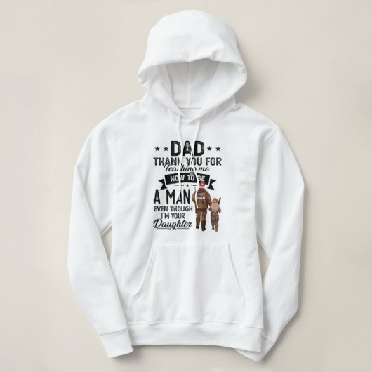 Dad thank you for shirt パーカ (デザイン正面)