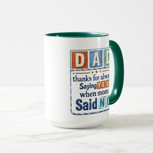 Dad thanks マグカップ (正面右)