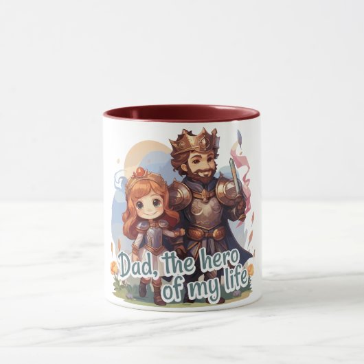 Dad, the hero of my life マグカップ (中央)